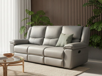 Park Lane 3 Seater Manual Recliner - Grey