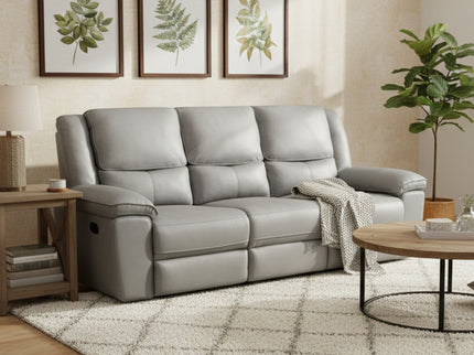 Park Lane 3 Seater Manual Recliner - Grey