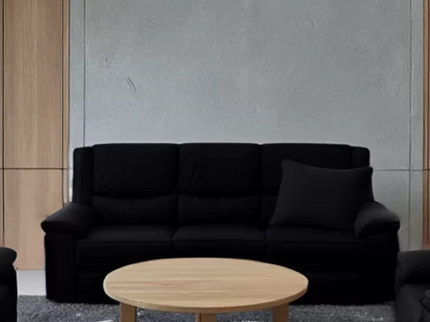 Park Lane 3 Seater Manual Recliner - Onyx