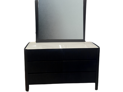 Lisbon Dresser & Mirror - Black