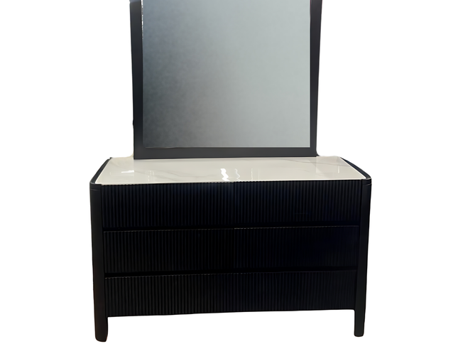 Lisbon Dresser & Mirror - Black