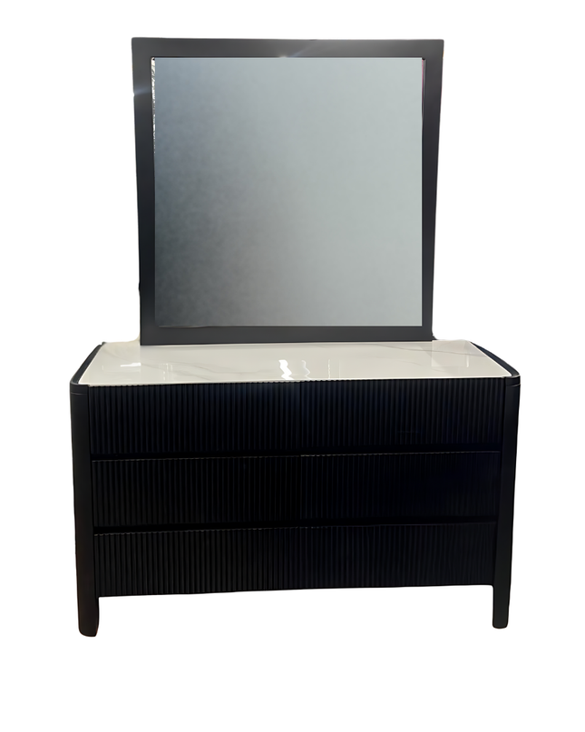 Lisbon Dresser & Mirror - Black