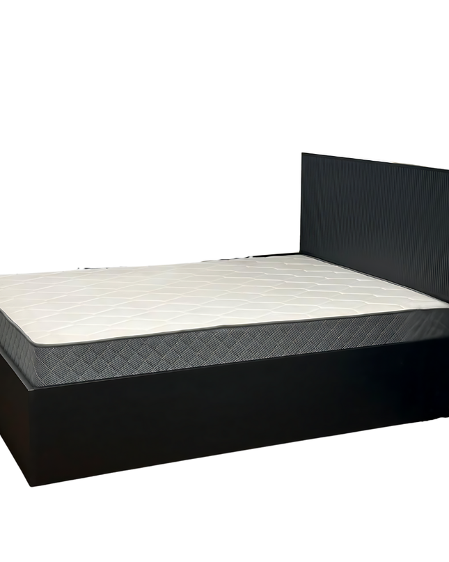 Lisbon Queen Bed W/Gas Lift - Black