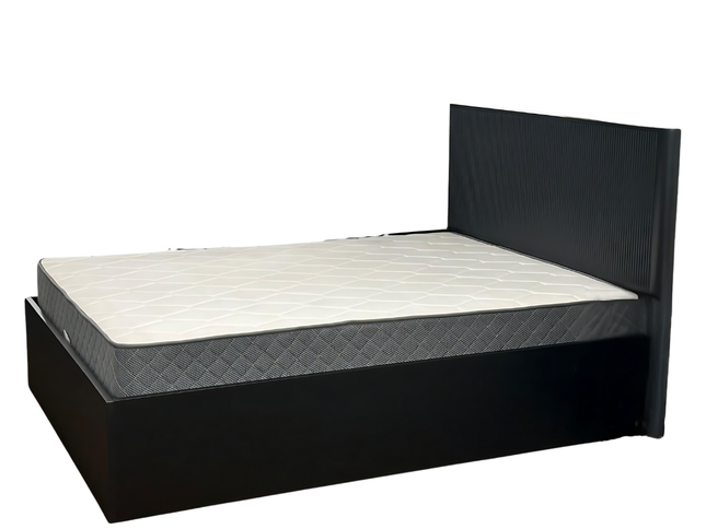 Lisbon King Bed W/Gas Lift - Black