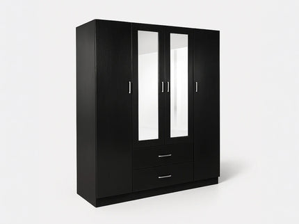Redfern 4 Door Wardrobe (Black)