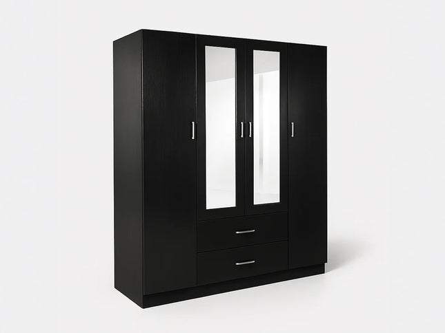 Redfern 4 Door Wardrobe (Black)