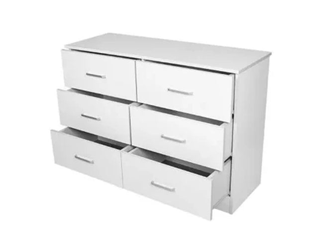 Redfern 6 Drawer Chest - White