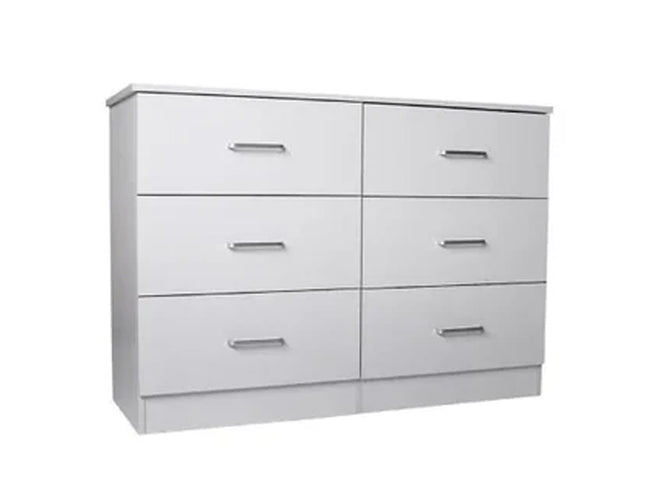 Redfern 6 Drawer Chest - White