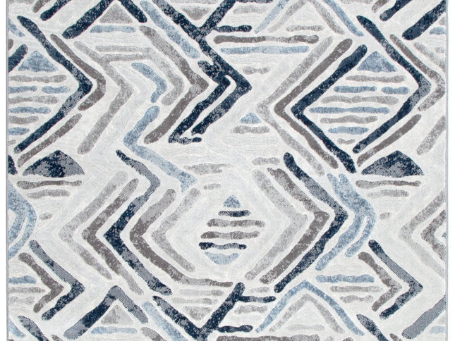 Ruby Diamond Blue Grey Rug