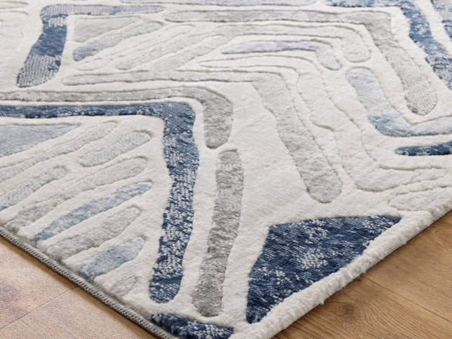 Ruby Diamond Blue Grey Rug