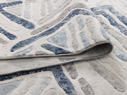 Ruby Diamond Blue Grey Rug