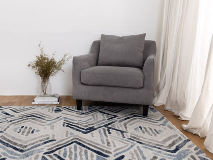 Ruby Diamond Blue Grey Rug