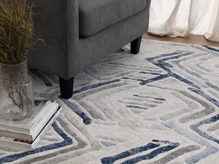 Ruby Diamond Blue Grey Rug