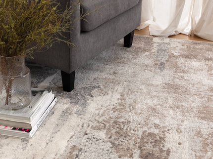 Ruby Abstract Beige Rug