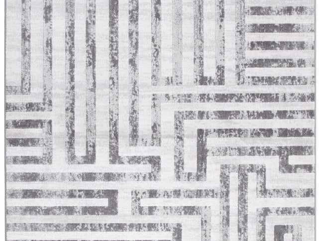 Ruby Maze Grey Rug