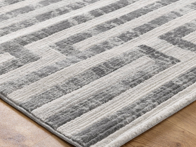 Ruby Maze Grey Rug