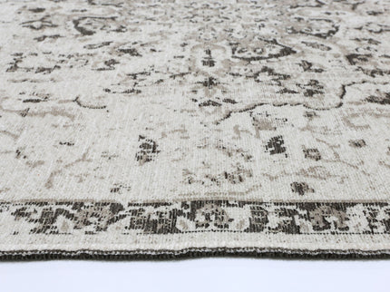 Rustic Medallion Ash Transitional Rug