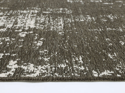Rustic Faded Beige Abstract Rug