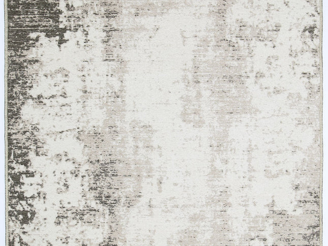 Rustic Faded Beige Abstract Rug