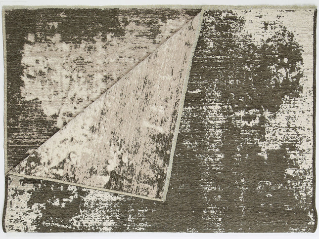 Rustic Faded Beige Abstract Rug