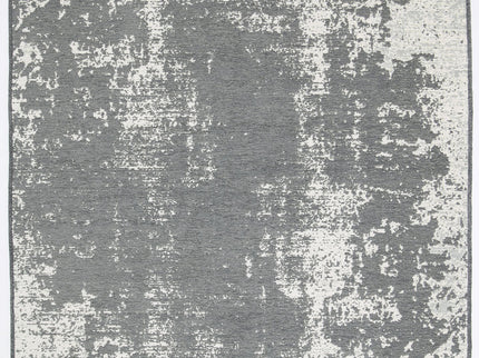 Rustic Faded Grey Abstract Rug