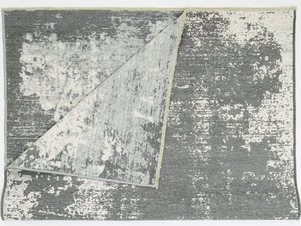 Rustic Faded Grey Abstract Rug