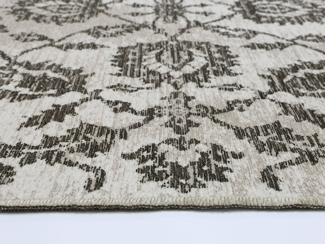 Rustic Vineyard Beige Contemporary Rug
