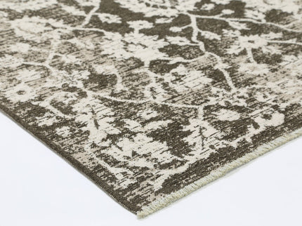 Rustic Vineyard Beige Contemporary Rug