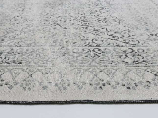Rustic Homestead Grey & Ivory Contemporary Rug