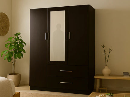 Redfern 3 Door Wardrobe (Black)