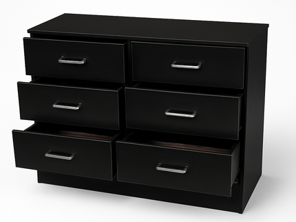 Redfern 6 Drawer Chest - Black