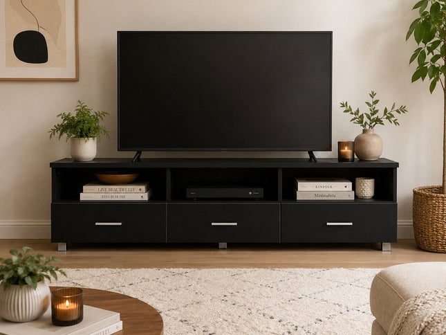 Redfern Lowline Tv Unit (Black)