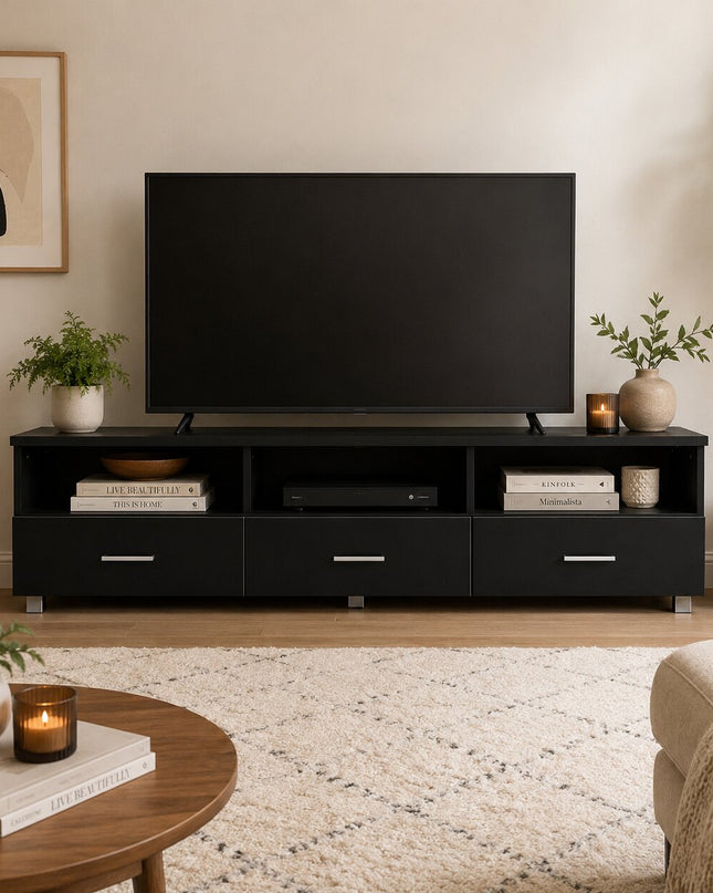 Redfern Lowline Tv Unit (Black)