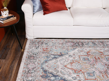 Salsa Yanet Ivory & Multi Rug