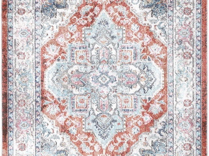 Salsa Seo Terracotta & Ivory Transitional Rug