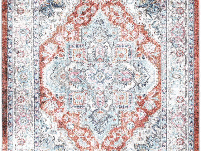 Salsa Seo Terracotta & Ivory Transitional Rug