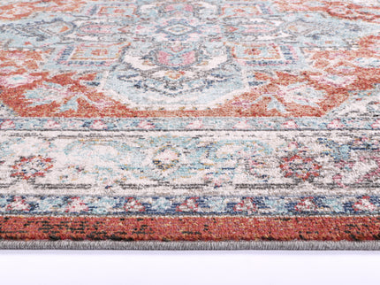 Salsa Seo Terracotta & Ivory Transitional Rug