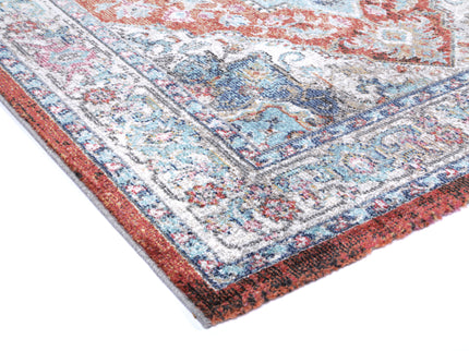 Salsa Seo Terracotta & Ivory Transitional Rug