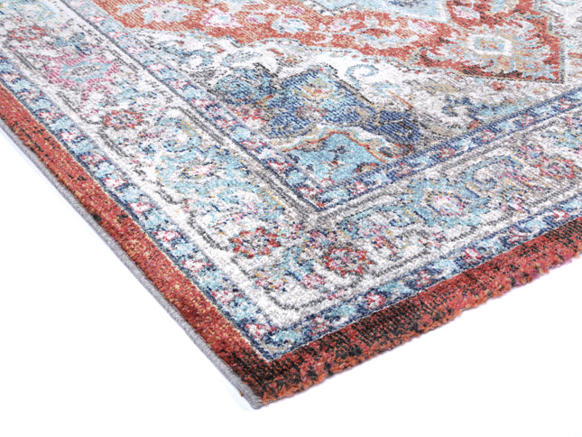 Salsa Seo Terracotta & Ivory Transitional Rug