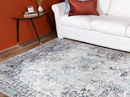 Salsa Adrianita Ivory & Blue Transitional Rug