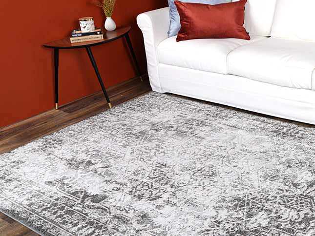 Salsa Carine Ivory & Grey Transitional Rug