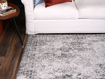 Salsa Carine Ivory & Grey Transitional Rug