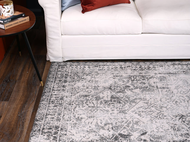 Salsa Carine Ivory & Grey Transitional Rug