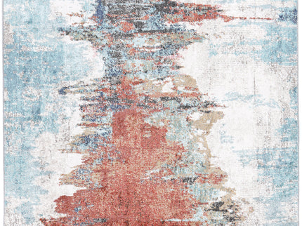 Salsa Jorge Blue & Terracotta Abstract Rug