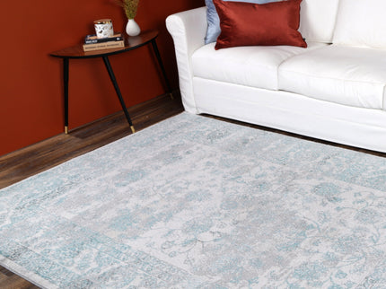 Salsa Peony Ivory & Blue Transitional Rug