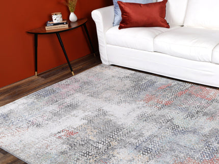 Salsa Ernesto Grey & Terracotta Tribal Rug