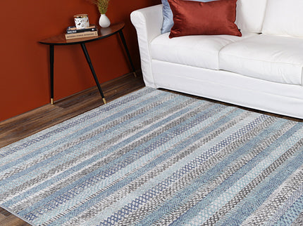 Salsa Luis Blue & Grey Tribal Rug