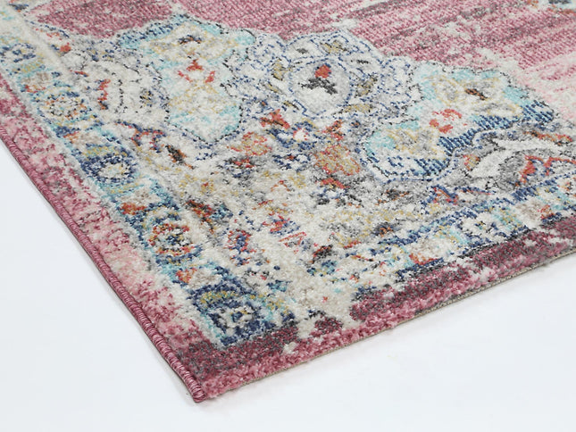 Salsa Hollow Medalion Transitional Blush Rug