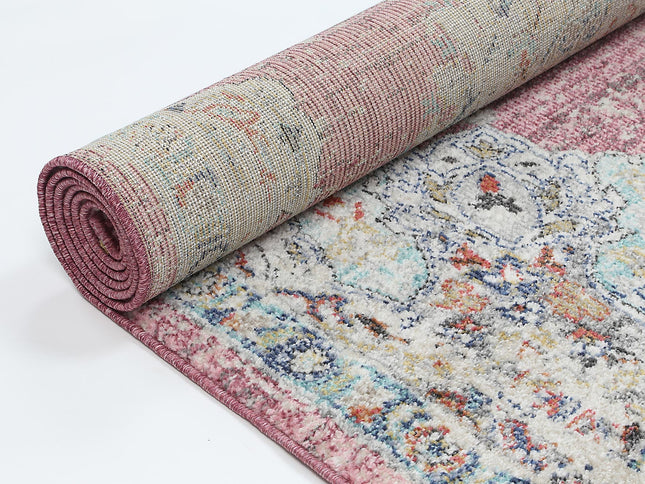 Salsa Hollow Medalion Transitional Blush Rug