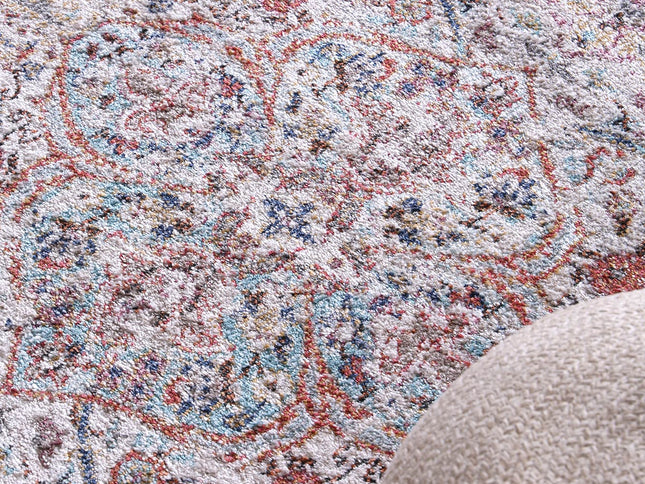 Salsa Hollow Medalion Transitional Blush Rug